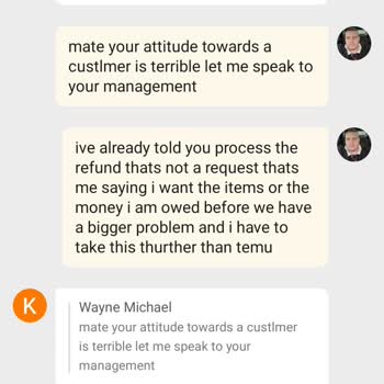 Complaint Refusal By Temu