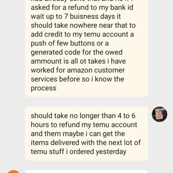 Complaint Refusal By Temu