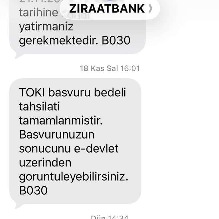 Ziraat Bankasından TOKİ Çekiliş Ücretimin İadesi Alınamıyor