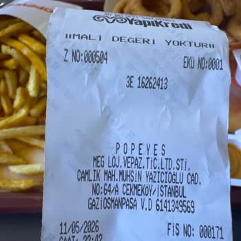 Çekmeköy Popeyes Şubesinde Aşırı Bekleme Ve Personel Yokluğu