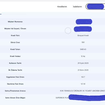 Turkcell Superbox Aboneliğinde Açıklanmayan Financell Kredisi Ve Paycell Ücretleri