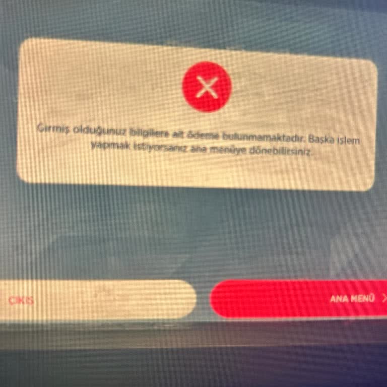 Ziraat Bankası ATM'lerinde TOKİ İade İşlemi Tanınmıyor