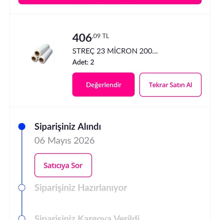 Pazarama Hayali Ürün Siparişi Üçüncü Kez İptal, Puan ve Kuponum Kayboldu