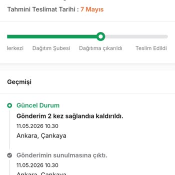 Teslimat Gecikmesi Ve Şubeye Gidilmesi Zorunluluğu
