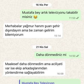 Yetkili Servis Duvar Montajını Erteledi Ve Cevap Vermiyor