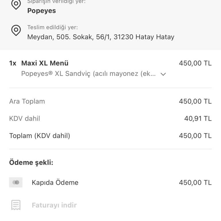 Küçük, Soğuk Ve Kuru Hamburger, Maxi XL Menü Siparişine Yanıt Olmadı
