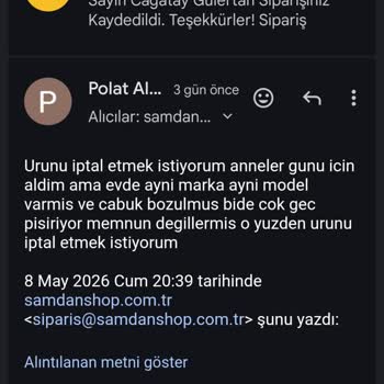 Müşteri Hizmetlerinden Yanıtsızlık Ve İptal Talebinin Göz Ardı Edilmesi