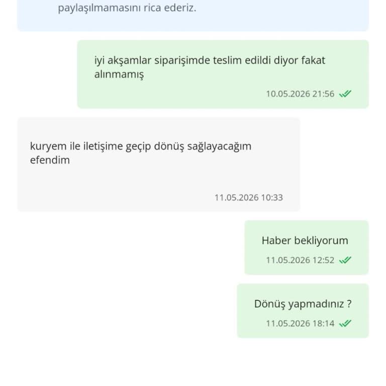 Teslim Edilmediği Belirtilen Çiçek Siparişinde İade Ve Telafi Talebi