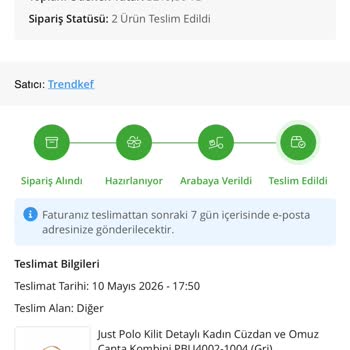 Teslim Edilmediği Halde Sipariş Teslim Edildi Göstergesi, Maddi Ve Manevi Mağduriyet