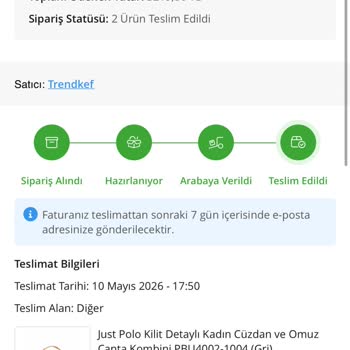 Teslim Edilmediği Halde Sipariş Teslim Edildi Göstergesi, Maddi Ve Manevi Mağduriyet