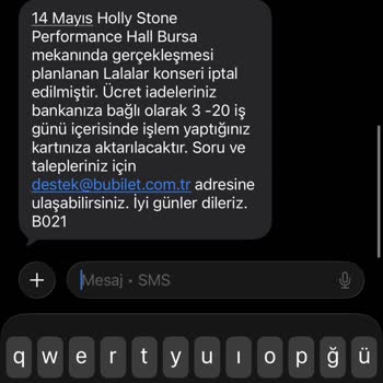 Bubilet'ten İptal Edilen Konser Bilet İadesi Gecikti