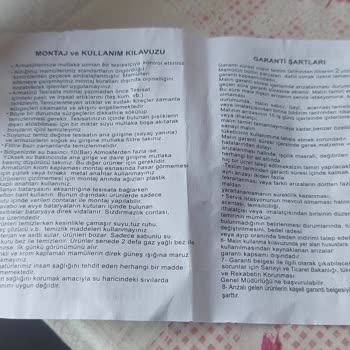 Prio Su Arıtma Sistemleri Yaşadığım Sorun Garanti Kapsamına Alınmadı