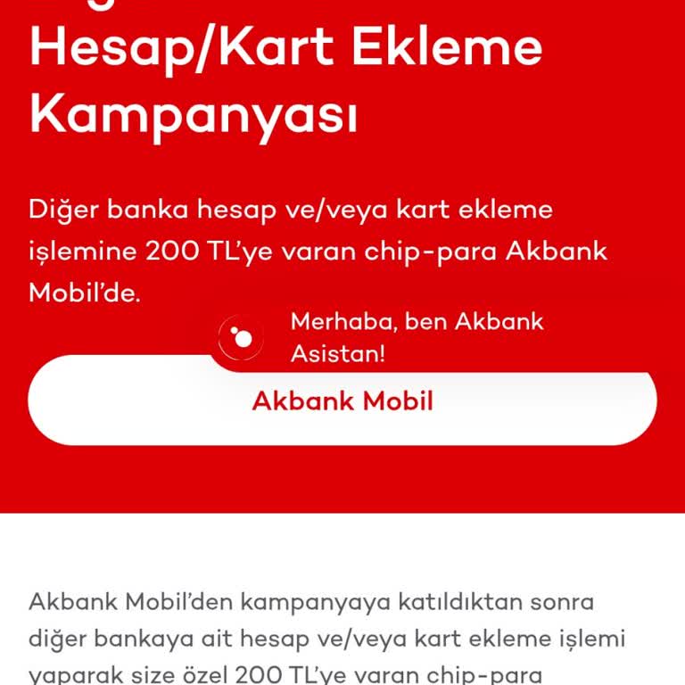 Akbank Kampanyasındaki 200 TL Chip-Paranın Yüklenmemesi Ve Müşteri Hizmetlerinden Cevap Almama