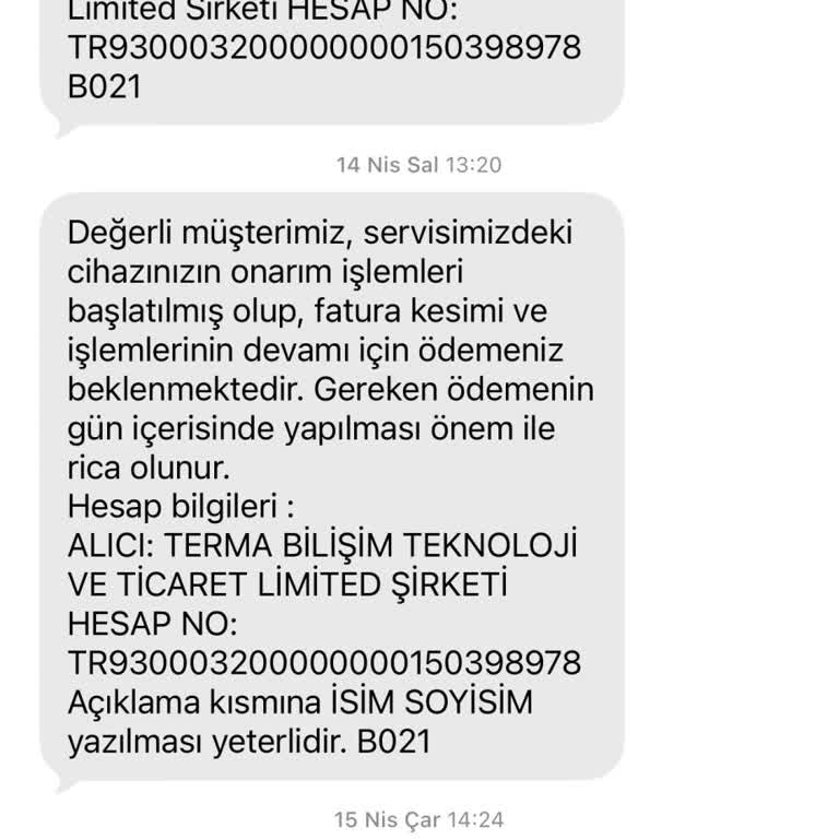 Deebot T30 İçin 7.000 TL Ödeme Sonrası Ürün Teslim Edilmemesi Ve Sahte Servis