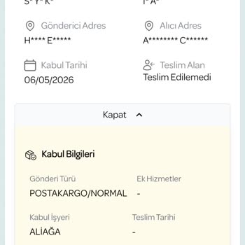 Teslim Alınmayan Tişört Siparişinin Dolap’ta Teslim Edildi Olarak Gösterilmesi
