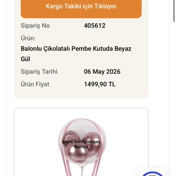 Metalik Balonlu Çiçek Kutusu Görseli Yanıltıcı, Müşteri Hizmetleri Çözüm Sunamıyor