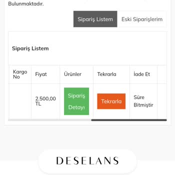 Deselans.com'da 14 Günlük Cayma Hakkı İade Talebim Reddedildi