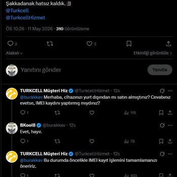E-SIM Yüklenemedi Ve IMEI Kayıt Zorunluluğu Hakkında Açıklama Talebi