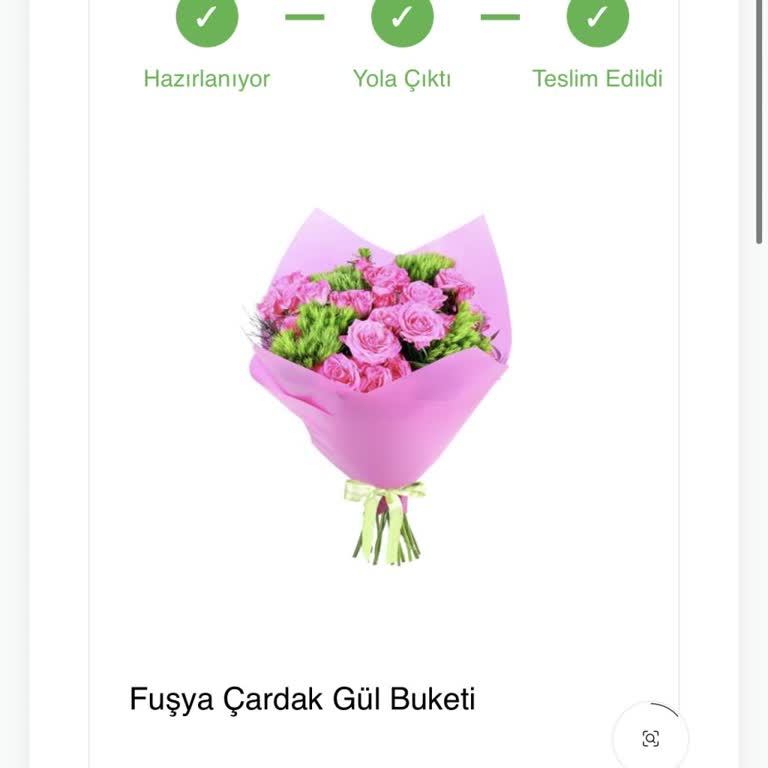 Teslim Edilmemiş Buket İçin Yanıltıcı Teslimat Bilgisi