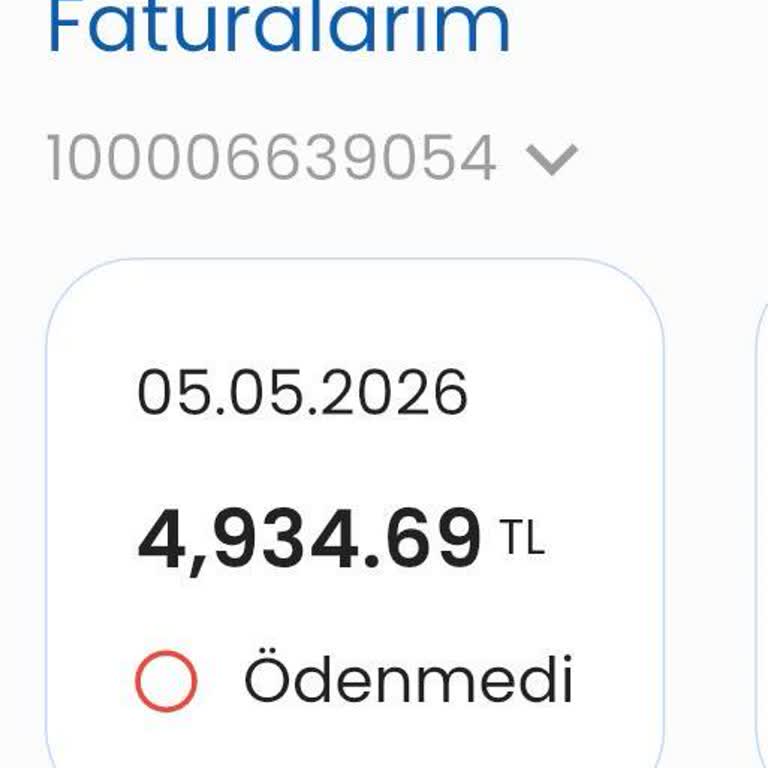 Fatura Tutarı Tüketim Miktarıyla Uyumlu Değil Ve Cevap Gelmedi