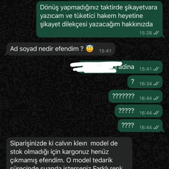 Stok Yok Ürün İçin Kargo Gecikmesi Ve İade Talebi
