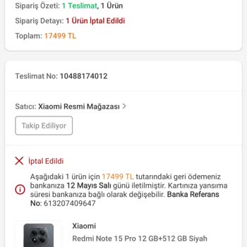 Yanlış Fiyat Bahanesiyle Sipariş İptali Ve İade Gecikmesi