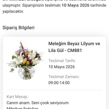 Anneler Günü Çiçek Siparişim Teslim Edilmedi, Yanıltıcı Bildirim Ve Cevapsız Müşteri Hizmetleri
