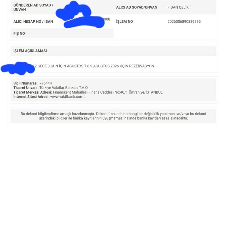 Bungalov Ordu Facebook Sayfası Üzerinden Yanıltıcı Ödeme Talebi Ve İade Sorunu