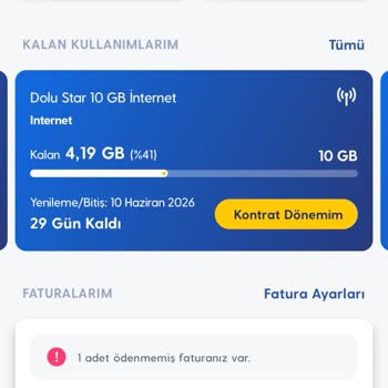 Ana Paketten Erken Düşen 6 GB'ın Geri Yüklenmesi Ve Hediye Paketten Düşürülmesi Talebi
