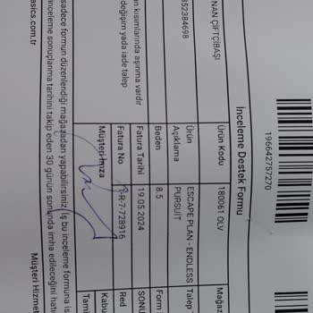 Skechers Ayakkabısının Kısa Sürede Yıpranması Ve Değişim Talebi