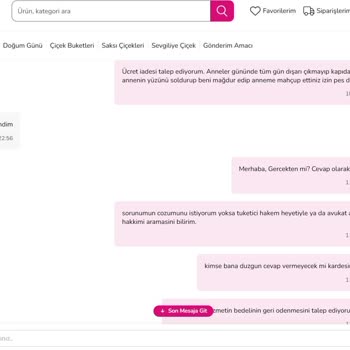 Gece Yarısı Zorla Teslim Edilen Çiçek Ve Yanıltıcı Teslimat Bildirimi