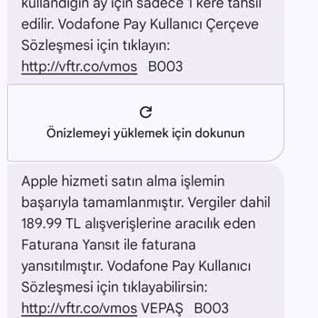 Yetkisiz Vodafone Pay İşlemleri Nedeniyle 3577 TL Faturanın İptali Ve Hat Açılması Talebi