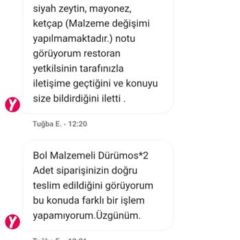 Ketçapsız İstediğim Dürümler Ketçaplı Geldi: İade Talebi