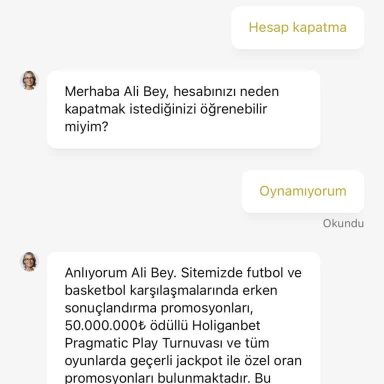 Holiganbet’te Hesap Kapatma Sorunu Ve Destek Yetersizliği