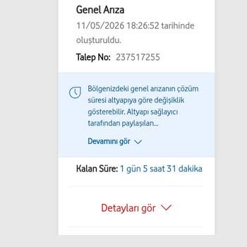 Vodafone Ev İnternet Kesintisi Uzun Süreli Ve Acil Düzeltme Talebi