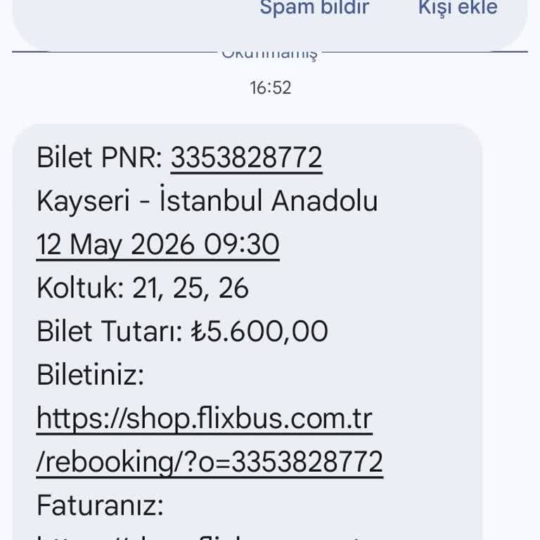 Kamil Koç'tan Uzun Süre Ara Verilmemesi Çocuklu Ve Sağlık Sorunu Olan Yolculara Zarar Veriyor