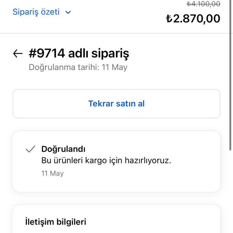 Sipariş İptali İçin Yanıtsızlık Ve Geri Ödeme Talebi
