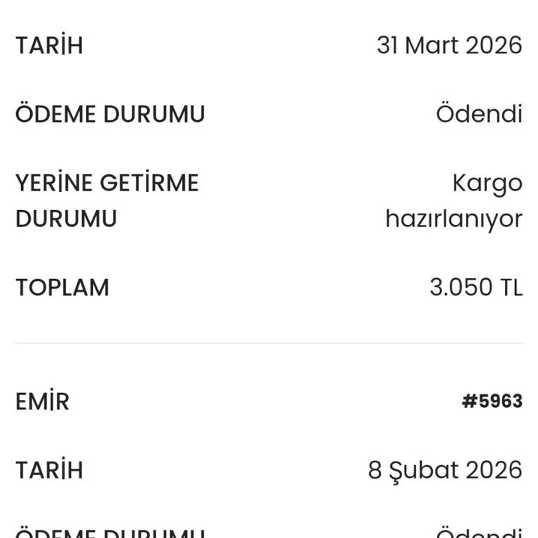 Sipariş #7411 Gelmedi Ve İade Yanıtı Alınamadı