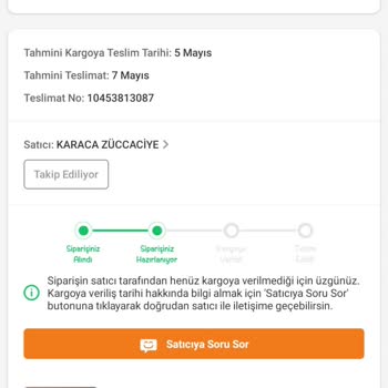 Emirgan Çelik Tencere Setim Kargoya Verilmedi Ve Açıklama Talep Ediyorum