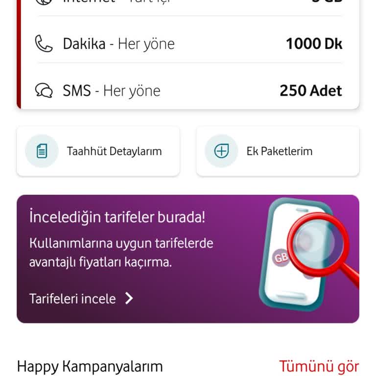 Taahhüt Sonrası 5 GB Tarife Ücretindeki Şok Artış