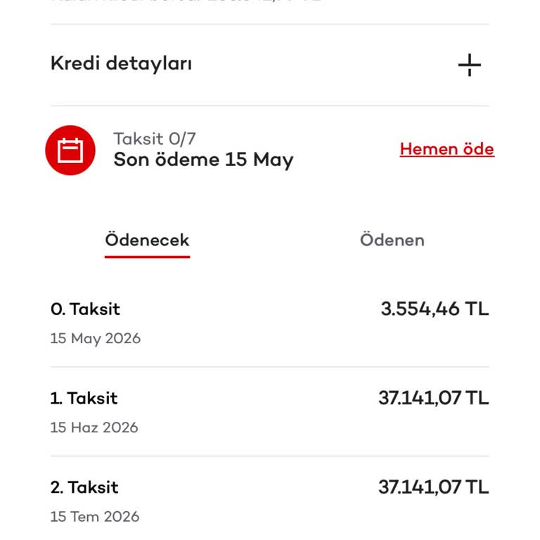 Kredi Sözleşmesinde Açıklanmayan 0. Taksit Ücreti