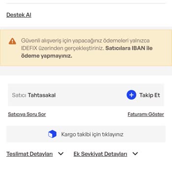 İdefix'ten Aldığım Mangalın Takip Numarası Çalışmıyor, İade Bekliyorum
