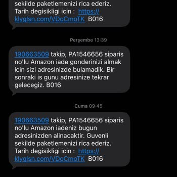 Teslimatçı Tarafından Evde Olunduğu Halde Evde Değil Kayıtları Ve İade Kodunun Bilgi Dışı İptali