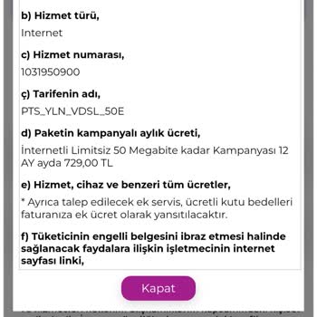 Yanıltıcı Fiyat Ve Hız Bilgisiyle Açılan Yetkisiz Abonelik Ve İptal Talebi
