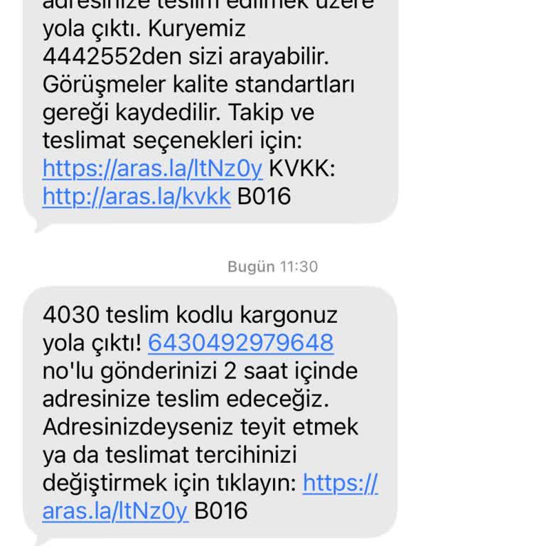 Aras Kargo Teslim Edilmedi Ve Müşteri Hizmetleri Çözüm Sunmadı