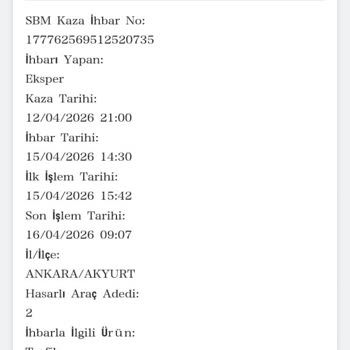 Anadolu Sigorta Şikayeti