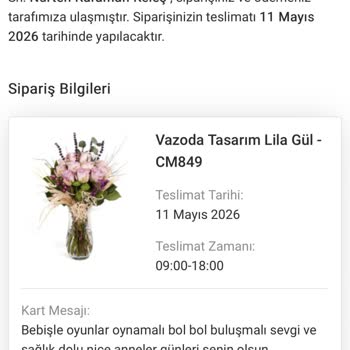 Yanlış Çiçek Gönderimi Ve İletişimsizlik Nedeniyle Ücret İadesi İstiyorum