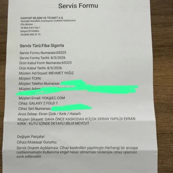 Kasa Hasarı Göz Ardı Edildi - Servis Ve Sigorta Yanıltıyor