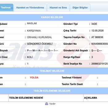 Teslim Edilmeyen Anneler Günü Hediyesi İçin Paşabahçe Ve Kargo Şikayeti