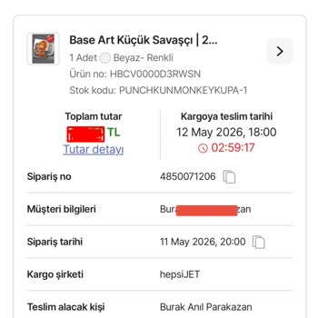 Hepsijet Kurye Gelmemesi Nedeniyle Mağaza Cezaları Ve İade Bedelleri Talebi